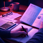 Investorenanalyse bei Neonbeleuchtung