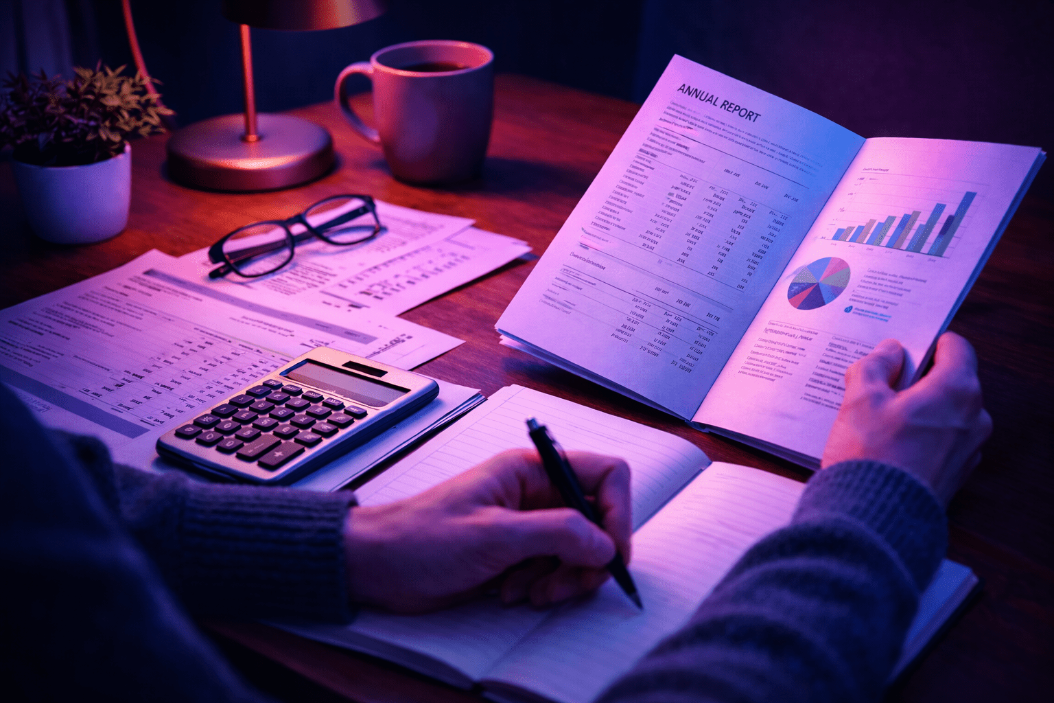 Fundamentaldaten Aktien: Was sie über Kurse verraten 1 Investorenanalyse bei Neonbeleuchtung